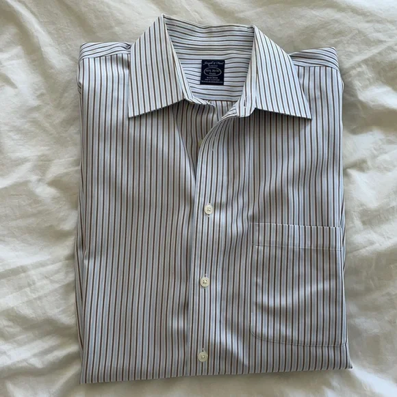 Joseph & Feiss Shirts | Mens Button Down Long Sleeve Dress Shirt | Color: Gray | Size: 16.5 | Njacks07's Closet